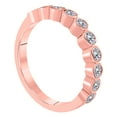 thumbnail image 3 of Mauli Jewels Rings for Women 0.50 Carat Engagement Wedding Band bezel 14K Solid Rose Gold, 3 of 4