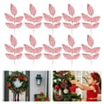 thumbnail image 3 of 10pcs Navidad Hojas simuladas Decorativas Hojas artificiales Adornos de fiesta, 3 of 7