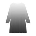 thumbnail image 5 of Odeerbi Kids Girls Skater Twirl A-Line Dress Long Sleeve Pleated Dancing Dress Spring Fall Gradient Dress Stretchy Twirly Skater School Recital Dress Kids Clothes Black, 5 of 5