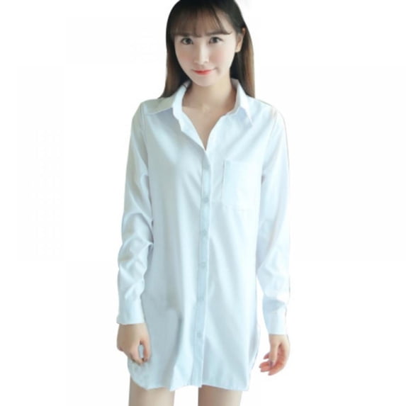 Sacredtree Womens Button Down V Neck Shirts Long Sleeve Blouse Roll Up Cuffed Sleeve Casual Work Plain Tops