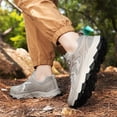 thumbnail image 4 of YOURDIARY Mens Hiking Shoes Lightweight Breathable Outdoor Trekking Boots Anti-Slip Traction Comfortable Camping Shoes, 4 of 8