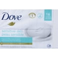 thumbnail image 6 of Dove Sensitive Skin - Unscented/Fragrance Free Hypo-Allergenic Beauty Bar, 3.73 oz / 106 g x 16 Pack, 6 of 6