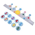 thumbnail image 4 of 1 juego de corona de fieltro para cumpleaños de niños pequeños con números intercambiables, 4 of 8