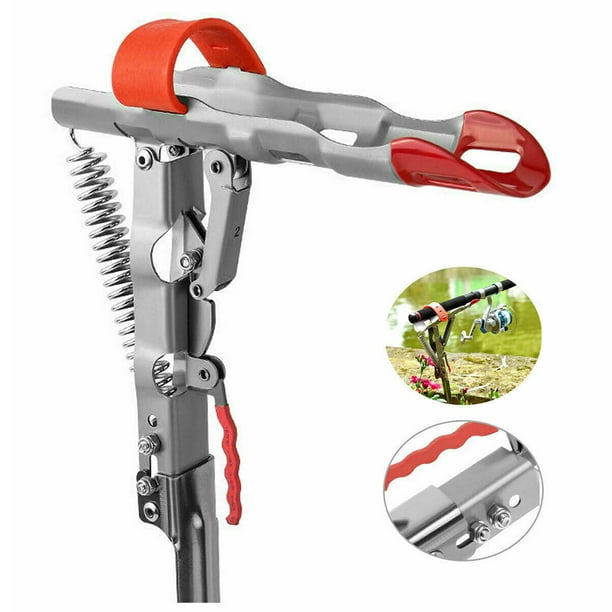 CAROOTU Automatic Stainless Steel Fishing Rod Holder with Tip-up Hook  Setter Spring