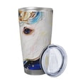 thumbnail image 2 of Bingfone Starry White Horse for 20 Oz Stainless Steel Travel Mug Double Wall Water Coffee Cup for Home,Office, Outdoor Works Great for Ice Drinks and Hot Beverage-Without Straw, 2 of 8