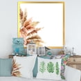 thumbnail image 3 of Designart 'Exotic Dry Pampas Grass On White Background' Traditional Framed Art Print, 3 of 4