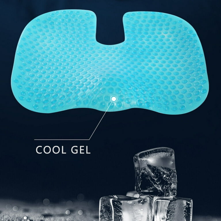 KENNISI Seat Cushion – Non-Slip Orthopedic Gel & Memory Foam Coccyx Cushion  for Tailbone Pain – Car Seat Cushion (Blue, 1-pc) - Yahoo Shopping