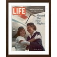 thumbnail image 2 of Art.com American Pan Am Stewardess Sicari Embracing Russian Aeroflot Stewardess Arutyunova, July 25, 1968 Photographic Print by Arthur Schatz, Brown Frame Wall Art, 32" x 40", 2 of 4