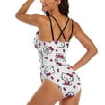 thumbnail image 2 of Hello Kitty Women's One Piece Swimsuit Tummy Control V Neck Bathing Suits, 2 of 7