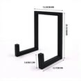 thumbnail image 3 of ZheElen Record Stands Metal Black Hanging Shelf Floor Mounted Record Holder Display CD Storage Rack, 3 of 6
