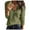 Olive Green, variant on Aoochasliy Womens Tops Long Sleeve Shirts Spring Fall Womens Casual Solid V Neck Zipper Daily Holiday Shirt Blouse Tops