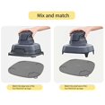 thumbnail image 4 of Silicone Heat Resistant Mat for NJ Crispi Air Fryer FN101 Non-Slip Dishwasher Safe Countertop Protector,10.6\" Square,High-Temp 446°F,Ventilated Design (Black/White/Grey/Green), 4 of 8