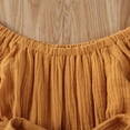 thumbnail image 4 of Toddler Baby Girl Clothes Off-Shoulder Romper Flare Sleeve Overall Jumpsuit Summer Outfits, 4 of 4