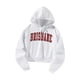 thumbnail image 5 of Jersey Top, sudaderas con capucha para mujer con letras rojas, traje de otoño blanco con cordón, sudadera holgada, Sudadera con capucha de gran tamaño M, 5 of 8