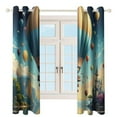 thumbnail image 4 of Colorful Hot Air Balloons Over Castle Luxury Window Curtains Blinds for Living Room Kids Bedroom Bathroom Kicthen Door Home Decor 2 Panels, 4 of 6