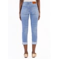 thumbnail image 2 of Vaqueros Capri Sidefeel Zimbaplatinum para mujer de cintura alta, 2 of 8