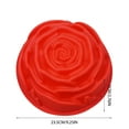 thumbnail image 4 of Flower Silicone Molds, 2 pcs Rose Flower Fondant Silicone Molds for Cupcake Topper,Polymer Clay,Candy Mold for Cake Decoration,Chocolate Mold, Sugar Crafts Mold, 4 of 4