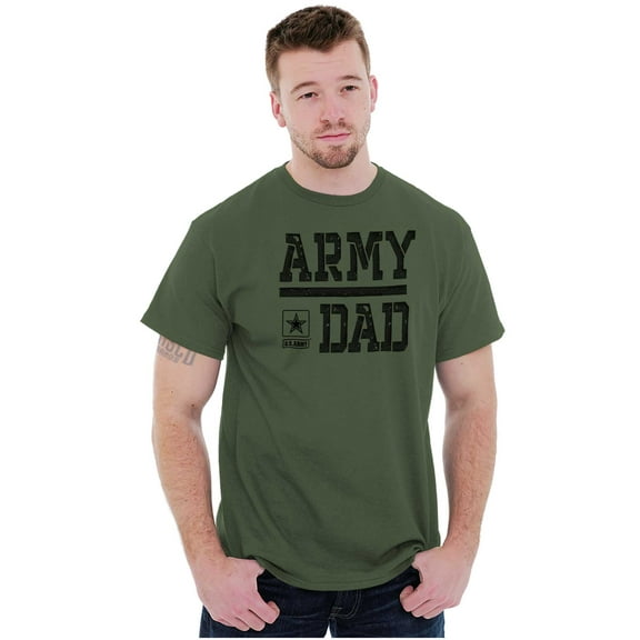 US Army Dad Military Star Logo Men's Graphic T Shirt Tees Brisco Brands S