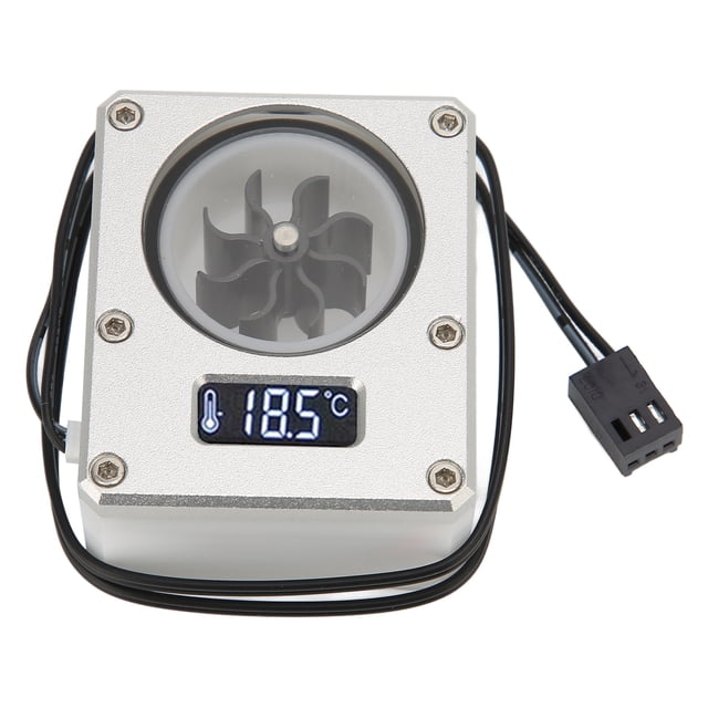 Medidor de flujo de refrigeración por agua 12 V pequeño 3 pines duradero a prueba de herrumbre PC medidor de refrigeración por agua rosca G1/4 para computadora para PC ANGGREK Otros