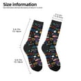 thumbnail image 2 of Honeii Basketball Print Children's Colorful Socks,Unisex Kids and Toddlers' Cushioned Sock,Kids Athletic Crew Socks,for Everyday Wear and Sports, 2 of 5