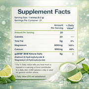 Dr Colbert, MD Instant Ketones Powder | Limeade Flavor | Keto Zone | Divine Health | Recommended in The Keto Zone Diet Book | GoBHB | Exogenous BHB Ketone Salts | 4.59oz | 21 Servings