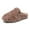 Brown, variant on KANG Slipper French Style Winter Warmth Slip On Shoes With Thick Sole Non Slip Indoor And Outdoor Loafers