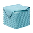 thumbnail image 3 of 10 paños de limpieza de microfibra, paño de cocina, paño lavable para limpiar ventanas, para cocina, menaje, hogar, lavar platos, coche. Azul, 3 of 8