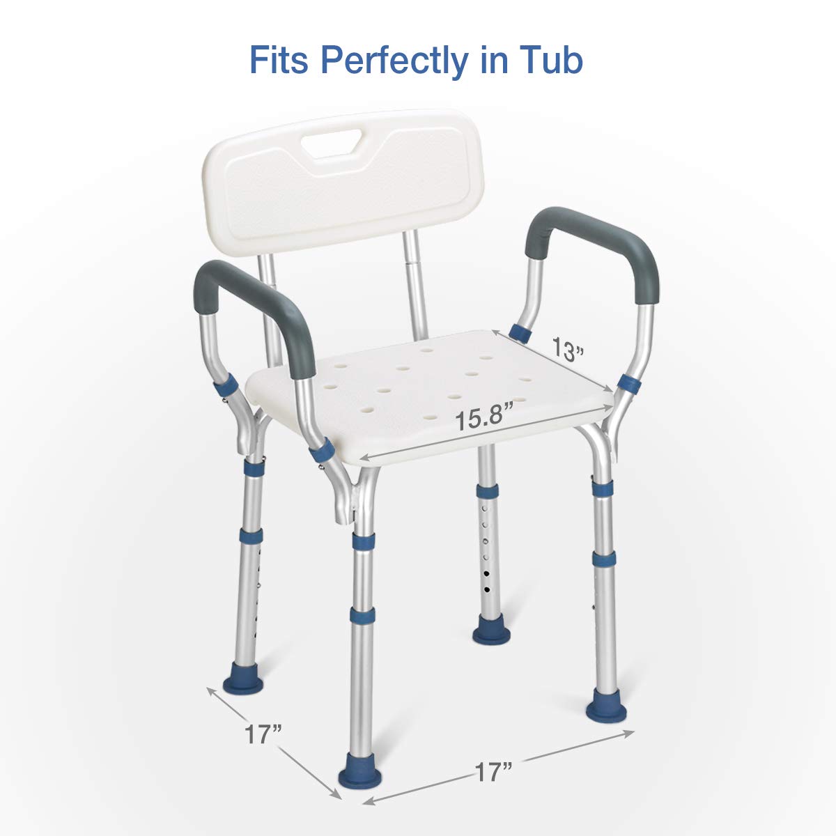 Greenchief Shower Chair With Back And Arms 300lb Heavy Duty Greenchief Shower Chair With Back And Arms 300lb Heavy Duty