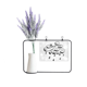 thumbnail image 1 of Nublado lluvia patron pintado a mano Tarjeta de jarrón de lavanda artificial, 1 of 3