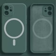 thumbnail image 1 of para Magsafe carga inalámbrica magnética funda movil para apple iphone 11 12 13 14 Pro Max Mini XR X XS Max 8 7 14 Plus SE 2020 carcasa trasera de silicona líquida, 1 of 4