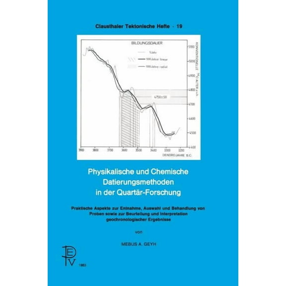 Clausthaler Tektonische Hefte Physikalische Und Chemische Datierungsmethoden in Der QuartÃ¤r-Forschung: Praktische Aspekte Zur Entnahme, Auswahl Und Be, Book 19, (Paperback)