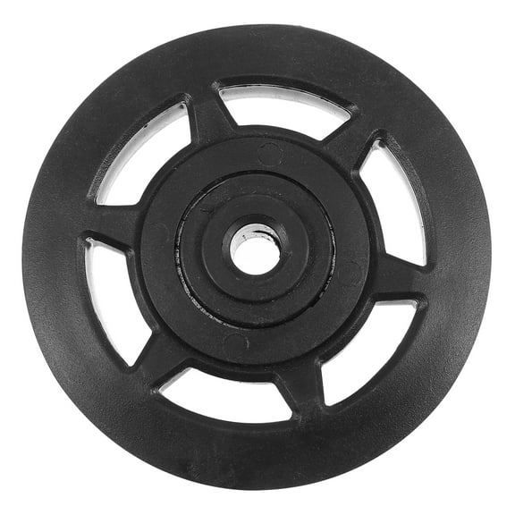 FRCOLOR 1Pc Plastic Fitness Pulley Useful Fitness Pulley Gym Equipment Accessory (Black),3.54"X0.98"X0.98"