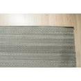 thumbnail image 2 of EORC VW31GY4X6 Hand-Knotted Wool Ingrain?design Rug, 4' x 6', Grey Area Rug, 2 of 5