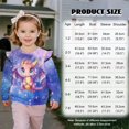 thumbnail image 7 of Uorisanigo Toddler Sweatshirt Girls Ruffle Sleeve Sweatshirts Long Sleeve Shirts Crewneck Purple Cartoon Dragon Pullover Tops for Playtime & Outings (2T-3T)​, 7 of 7