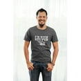 thumbnail image 3 of Old Glory Mens I'm With Stupid Right Funny Short Sleeve Graphic T Shirt, 3 of 6