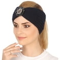 thumbnail image 1 of Jumpingount La diadema tejida con diamantes de imitación para mujer que absorbe el sudor se mantiene seca y a la moda durante los entrenamientos Accesorio para el cabello Azul oscuro, 1 of 6