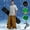 Coffee, variant on Men's Solid Colour Windproof Winter Outdoor Warm Thickened Double Shoulder Ski Trousers Sport Comfort Trousers With Side Pockets Outdoor Hiking Lined Zipper Bottom Leg