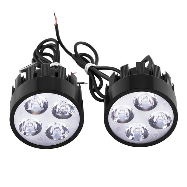 1 Pair Universal Motorcycle Headlight Led Driving Fog Spot Head Light Spotlight Lamp for Motorcycle Headlight Led Headlight 48v Motorcycle Fog Lights Motorcycle Fog Lights
