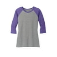 thumbnail image 1 of Gravity Threads Womens 3/4-Sleeve Raglan - Purple Frost/Grey Frost - 3X-Large, 1 of 1