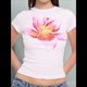 thumbnail image 5 of Camiseta de Corta para con Estampado Floral Y2K para Mujer, Top Corto Ajustado con Cuello Redondo. Rosa L, 5 of 9