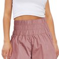thumbnail image 1 of Pantalones cortos de cintura alta para mujer, pantalones de chándal para hacer ejercicio, caminar, motorista, ejercicio, playa, noche, dormir, pantalones cortos para mujer, verano, exterior, rosa, XS Inevent AP009843-10, 1 of 6