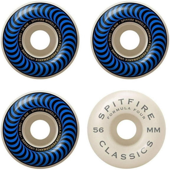 Spitfire Formula Four Classic Skateboard Wheels, 101a Duro