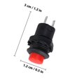 thumbnail image 2 of Homoyoyo 10Ud Botón Spst Auto Color Rojo Para Control Eléctrico Industrial, 2 of 8