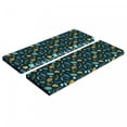 thumbnail image 1 of Leaves Bench Cushion Set of 2, Tropical Plants Monstera Fern Palm Tree Foliage Pattern Exotic Nature Arrangement, Standard Size Foam Pad and Decorative Cover, Multicolor, by Ambesonne, 1 of 4