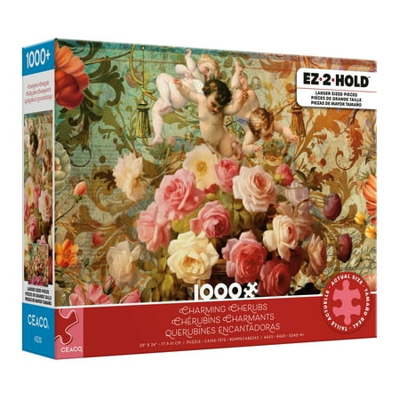 Ceaco 1000 Piece Charming Cherubs (Jena DellaGrottaglia) Interlocking Jigsaw Puzzle