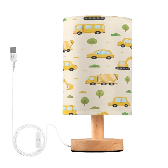 Bcf279b6-755c-424d-85f7-18fdb5b9ef49 Table Lamp, Fully Dimmable Nightstand Lamp with USB and Linen Fabric Shade, Modern Gifts for Bedroom, Living Room, Office