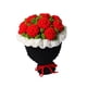 thumbnail image 3 of Ramo de flores de ganchillo, flores artificiales, centro de mesa creativo, tejido a mano para el hogar, festivales, fiestas de cumpleaños, esposa Rojo, 3 of 8