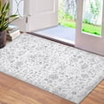 thumbnail image 3 of 5x7 Washable Area Rug Vintage Blue Area Rug Distressed Flower Floor Carpet Low Pile Non Slip Rug, Soft Non Shedding Thin Rug, Retro Oriental Rug for Dining Room, Living Room, 3 of 244