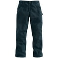 thumbnail image 2 of Carhartt Men's Washed Duck Work Dungaree Utility Pants Midnight 40W x 34L, 2 of 2