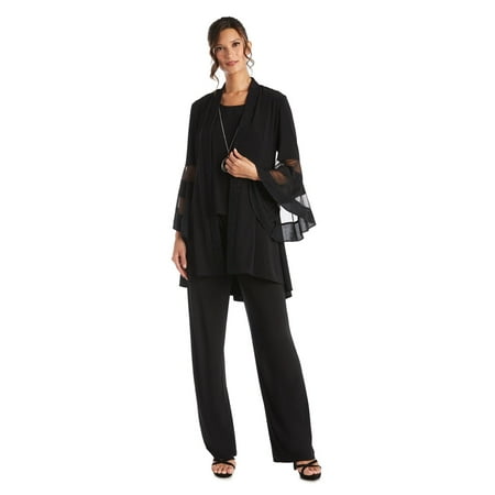 R&M Richards Formal Duster Jacket Pant Set 7241